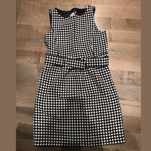 Navy and White Wool Juicy Couture Dress Size 0
